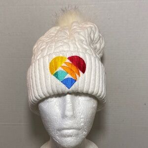 CBC Make the Season Kind Knit Beanie with Colorful Heart Design